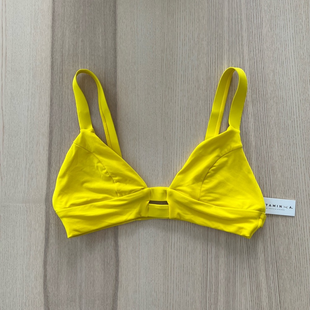 Vitamin A Neutra Bralette Top Swim Suit Size 10/L NWT